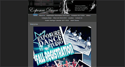 Desktop Screenshot of exposuredancestudio.com