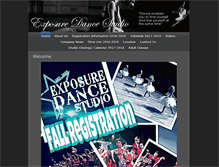 Tablet Screenshot of exposuredancestudio.com